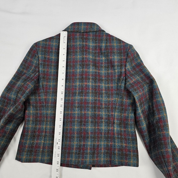 Elegant Multicolor Plaid Blazer - Picture 5 of 14
